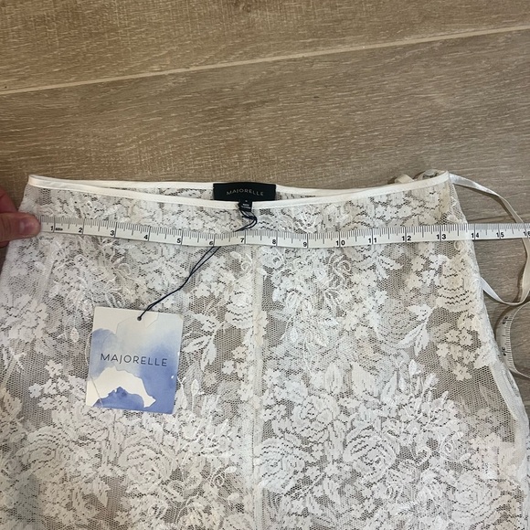 NWT SET - MAJORELLE Honolua crop top & Pant in Ivory - medium ($400) - Picture 9 of 12